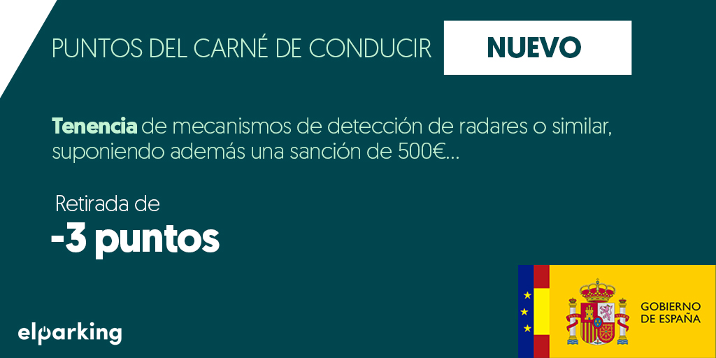 sistema antiradar, puntos carne de conducir, accidentes de trafico