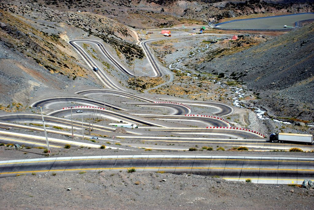 Carreteras, El Caracol (Chile-Argentina)