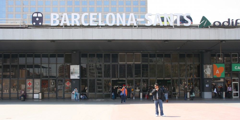 Parkings en la estación de Sants. Valeet- Estación de Sants