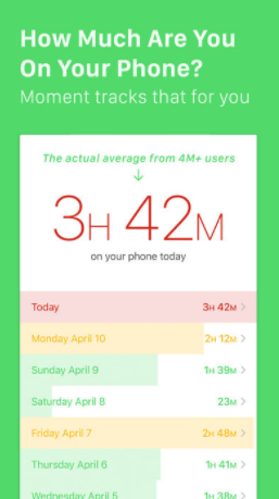 Comprueba cuantas veces desbloqueas tu móvil con Moment